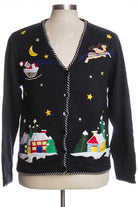 Black Ugly Christmas Cardigan 35293