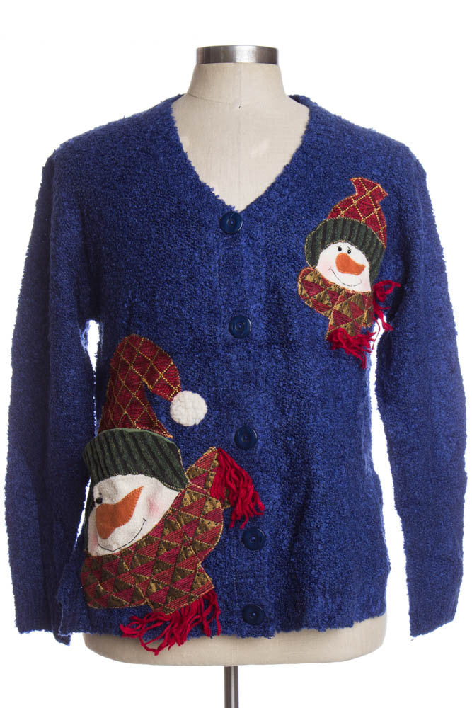 Blue Ugly Christmas Cardigan 35294