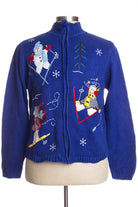 Blue Ugly Christmas Cardigan 35324