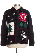 Black Ugly Christmas Cardigan 35344