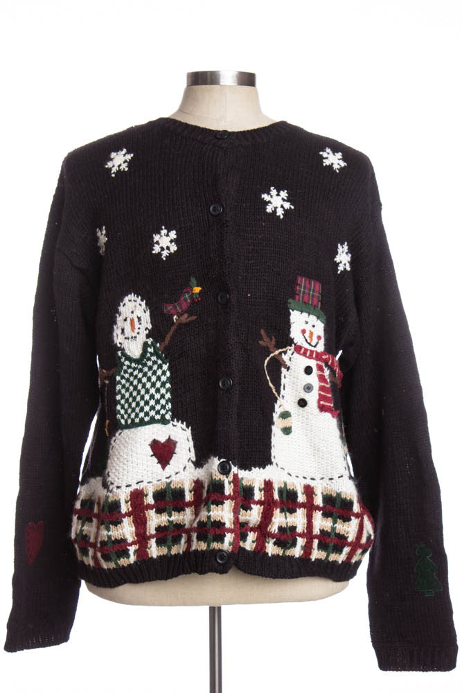 Black Ugly Christmas Cardigan 35370
