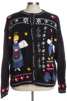 Black Ugly Christmas Cardigan 35400