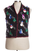 Black Ugly Christmas Vest 35425