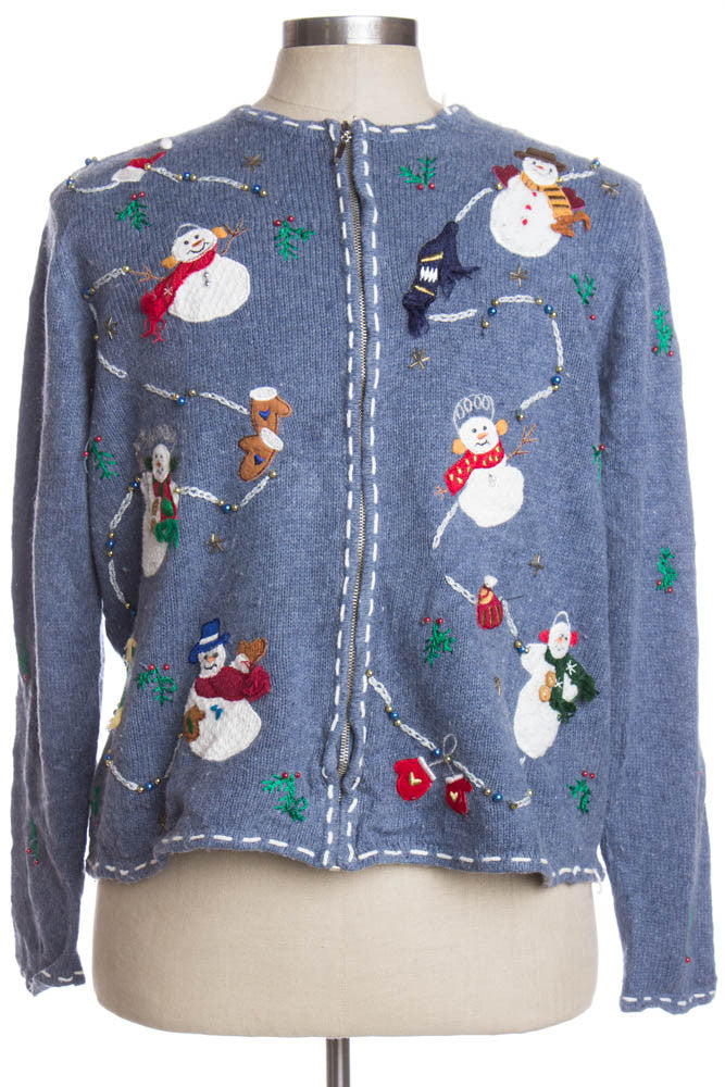 Blue Ugly Christmas Cardigan 35441