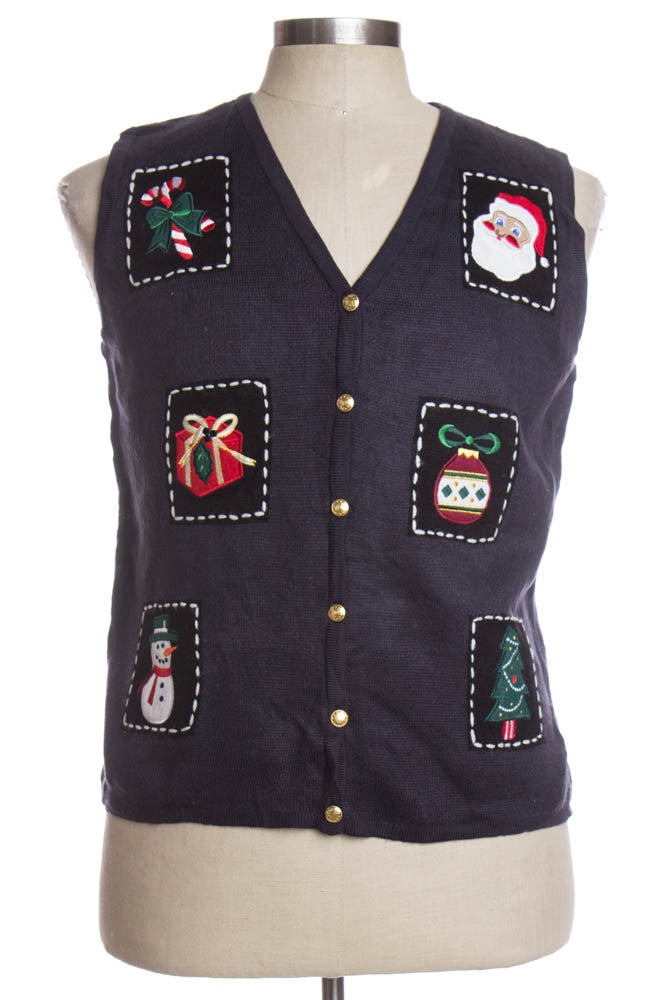 Blue Ugly Christmas Vest 35456