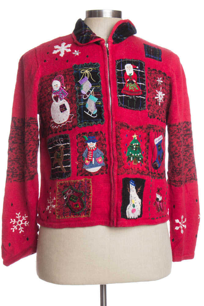Red Ugly Christmas Cardigan 35457