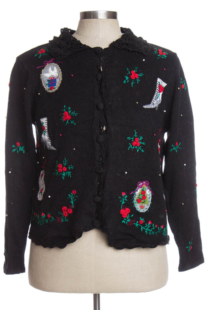 Black Ugly Christmas Cardigan 35461