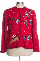Red Ugly Christmas Cardigan 35526