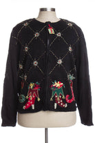 Black Ugly Christmas Cardigan 35540