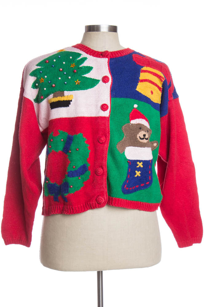 Multicolor Ugly Christmas Cardigan 35565