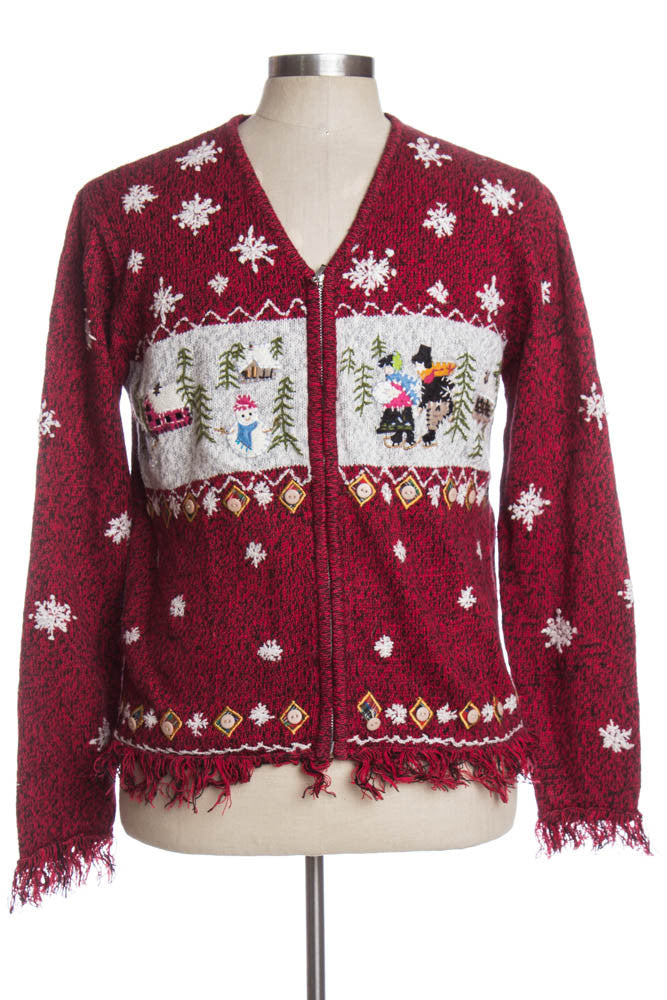 Red Ugly Christmas Cardigan 35616