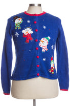 Blue Ugly Christmas Cardigan 35623