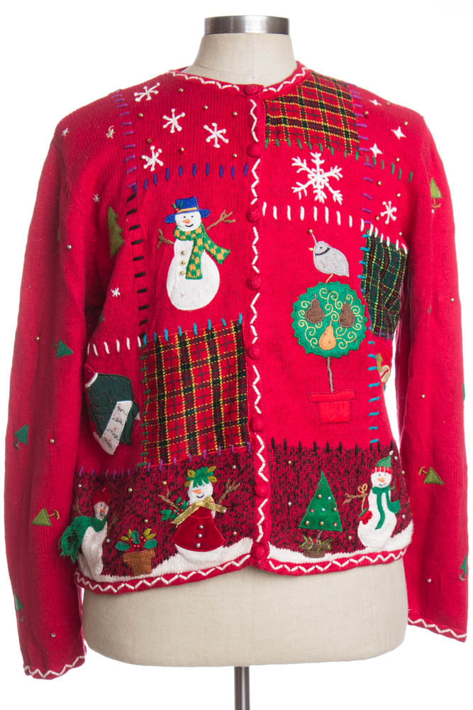 Red Ugly Christmas Cardigan 35631