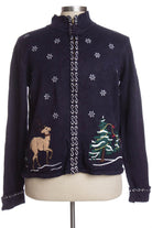 Blue Ugly Christmas Cardigan 35663