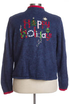 Blue Ugly Christmas Cardigan 35667