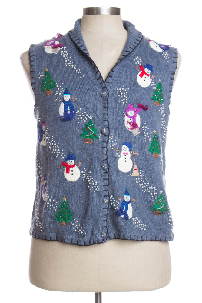 Blue Ugly Christmas Vest 35671