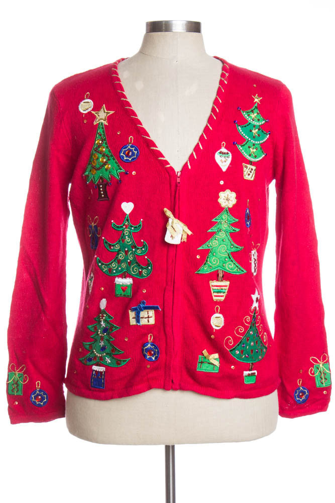 Red Ugly Christmas Cardigan 35685