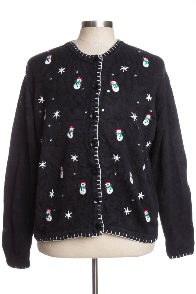 Black Ugly Christmas Cardigan 35713