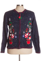 Blue Ugly Christmas Cardigan 35783