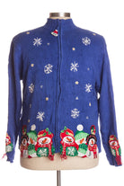 Blue Ugly Christmas Cardigan 35787
