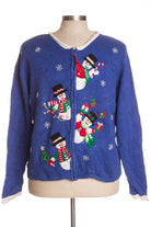 Blue Ugly Christmas Cardigan 35798