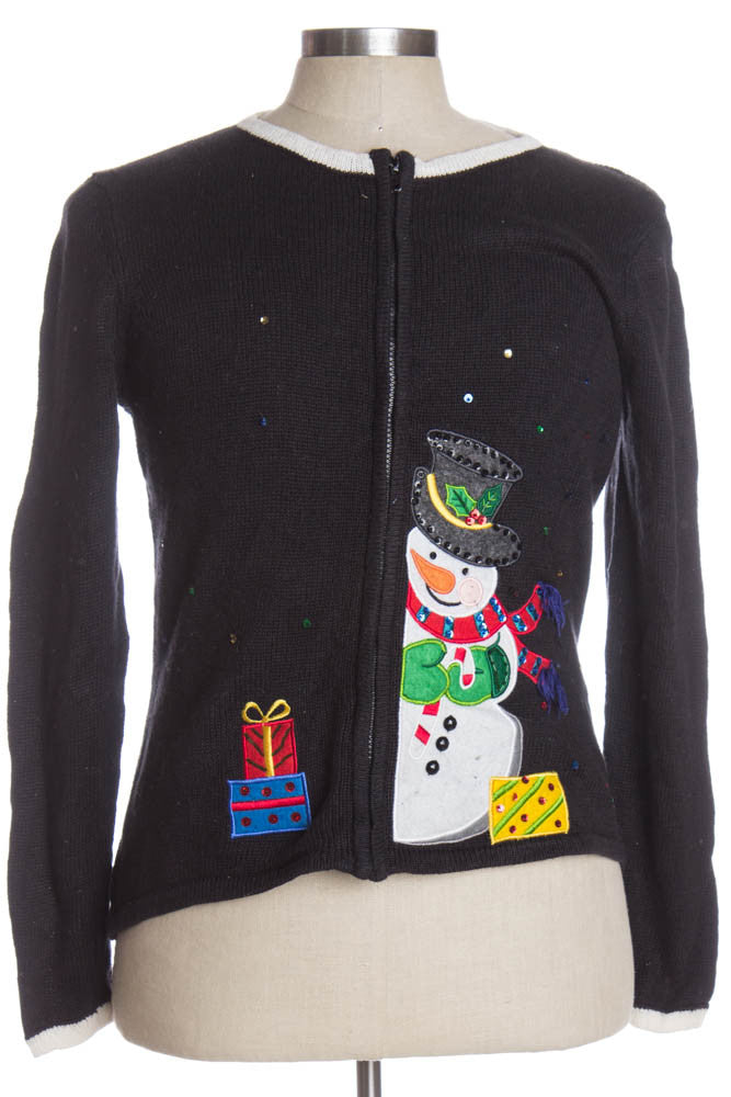 Black Ugly Christmas Cardigan 35873