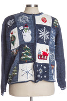 Blue Ugly Christmas Cardigan 35882