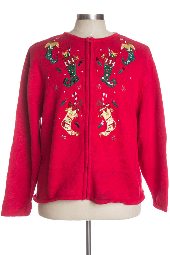 Red Ugly Christmas Cardigan 36279