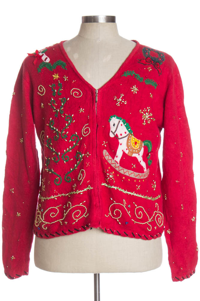 Red Ugly Christmas Cardigan 36300