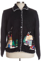 Black Ugly Christmas Cardigan 36305