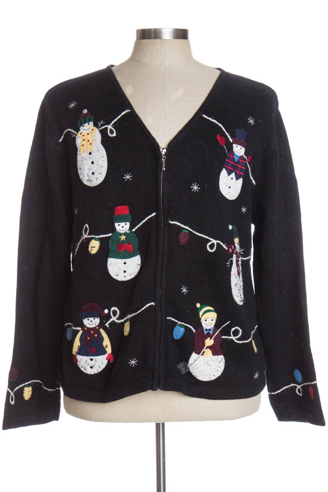 Black Ugly Christmas Cardigan 36373