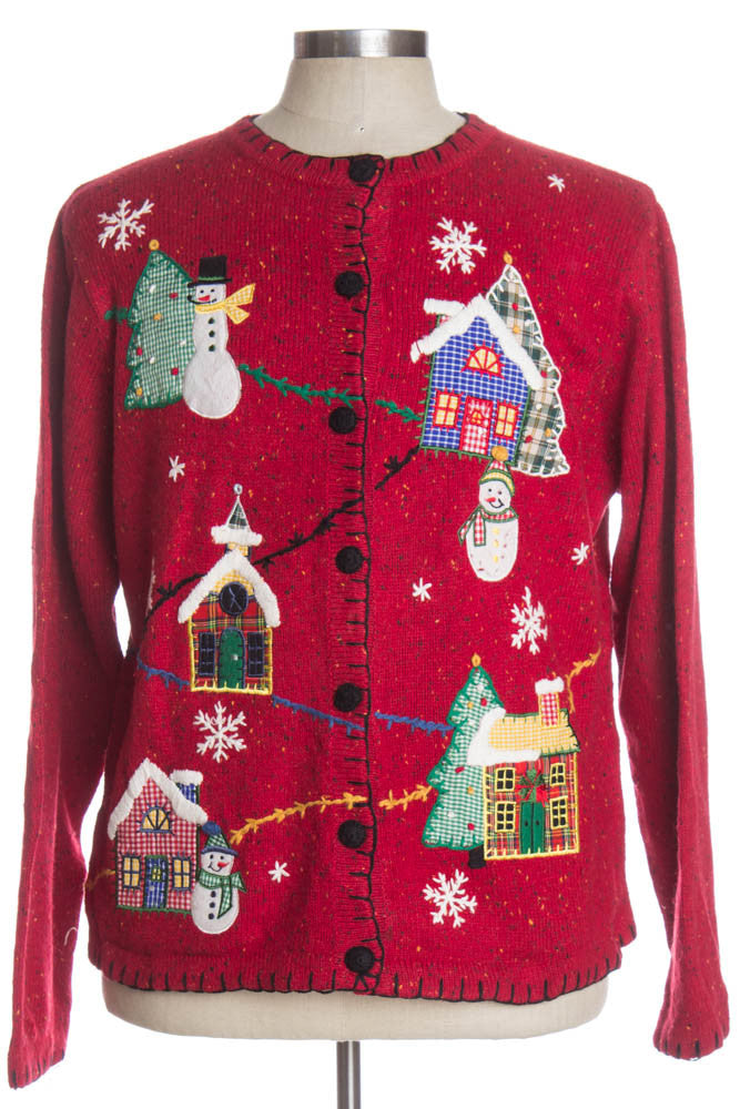 Red Ugly Christmas Cardigan 36387