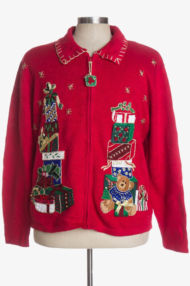 Red Ugly Christmas Cardigan 36471