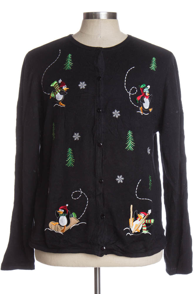 Black Ugly Christmas Cardigan 36507