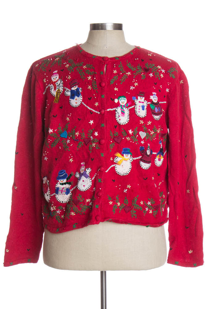 Red Ugly Christmas Cardigan 36535