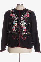 Black Ugly Christmas Cardigan 36536