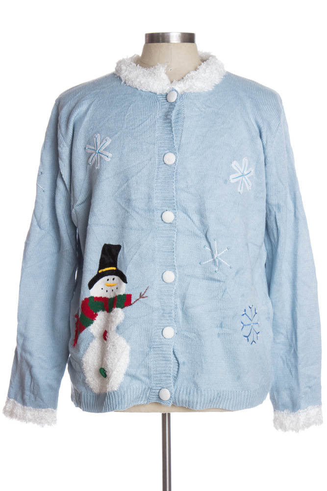 Blue Ugly Christmas Cardigan 36553