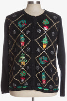 Black Ugly Christmas Cardigan 36560