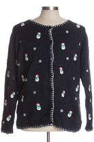 Black Ugly Christmas Cardigan 36598