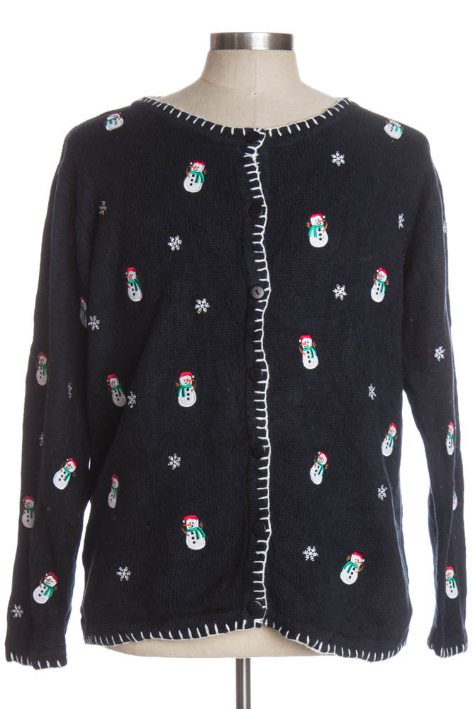 Black Ugly Christmas Cardigan 36598