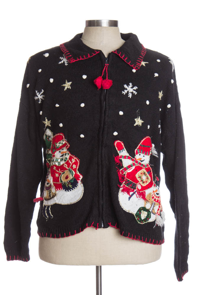 Black Ugly Christmas Cardigan 36635