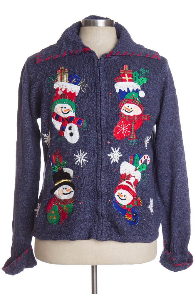 Blue Ugly Christmas Cardigan 36645