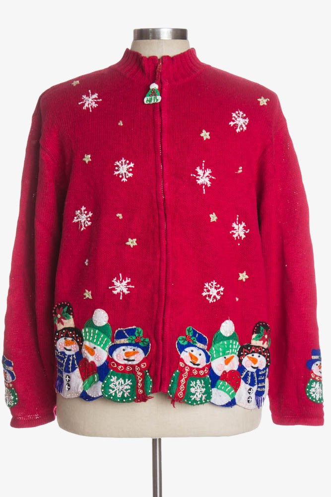 Red Ugly Christmas Cardigan 36739