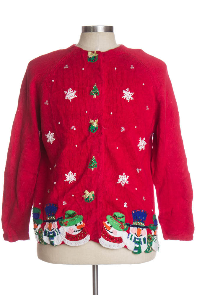 Red Ugly Christmas Cardigan 36757
