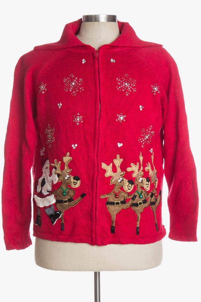 Red Ugly Christmas Cardigan 36758