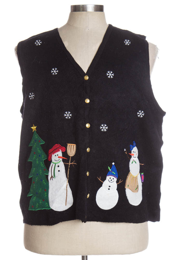 Black Ugly Christmas Vest 36771