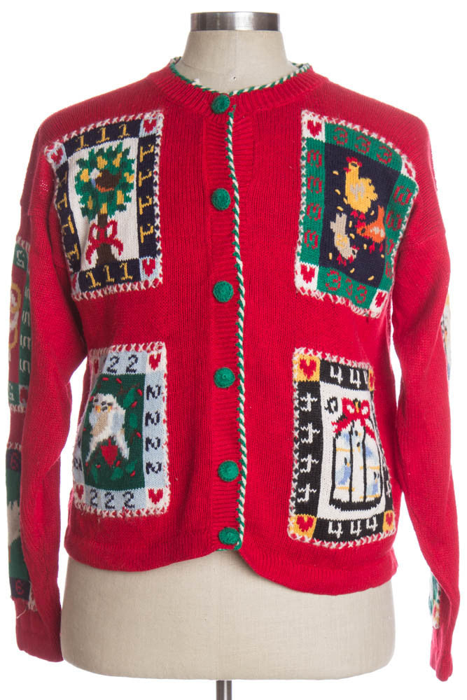 Red Ugly Christmas Cardigan 36802