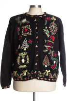 Black Ugly Christmas Cardigan 36885