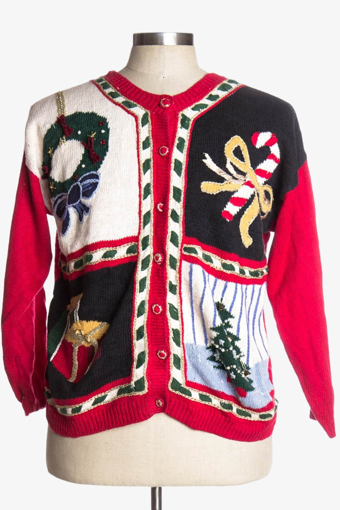 Red Ugly Christmas Cardigan 36905