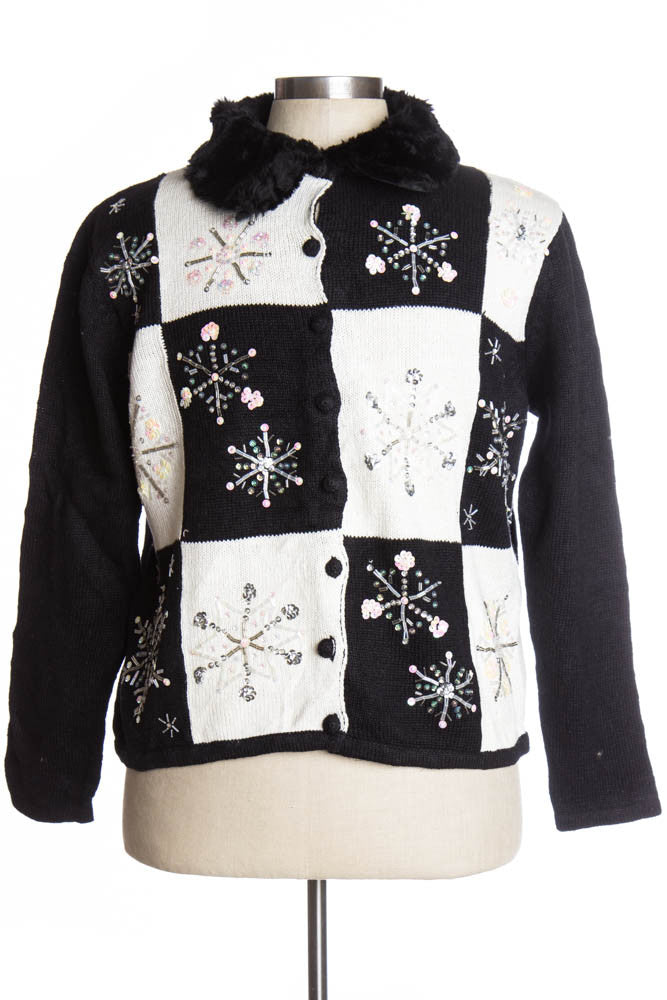 Black Ugly Christmas Cardigan 37023